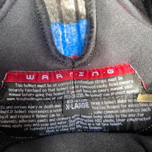 Troy Lee Design GP Helmet XL (has Cracked Visor)