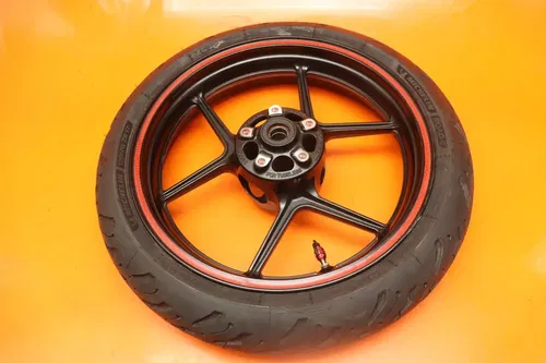 08-10 KAWASAKI NINJA ZX10R OEM FRONT WHEEL RIM W TIRE