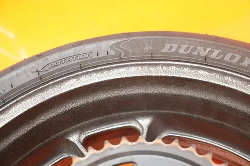 2006-2011 KAWASAKI NINJA ZX14 ZX14R OEM STRAIGHT REAR WHEEL BACK RIM W TIRE