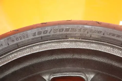 2006-2011 KAWASAKI NINJA ZX14 ZX14R OEM STRAIGHT REAR WHEEL BACK RIM W TIRE