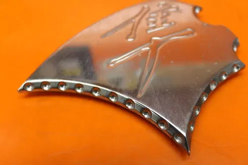 1999-2007 Hayabusa Engraved Chrome Front Peg Bracket Heel Guards