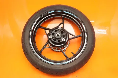 18-23 KAWASAKI NINJA 400 EX400 OEM STRAIGHT REAR WHEEL BACK RIM W TIRE