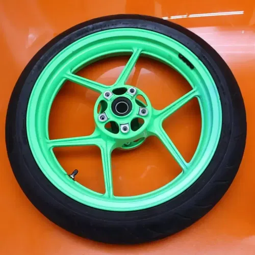 2006 2007 KAWASAKI NINJA ZX10R OEM STRAIGHT FRONT WHEEL RIM W TIRE