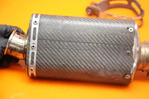 05-06 SUZUKI GSXR 1000 CARBON FIBER YOSHIMURA TRS EXHAUST PIPE MUFFLER SLIP ON