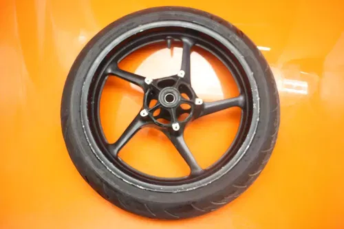 2004-2008 YAMAHA YZF R1 STRAIGHT FRONT WHEEL RIM W TIRE 5VY-25168-00-98