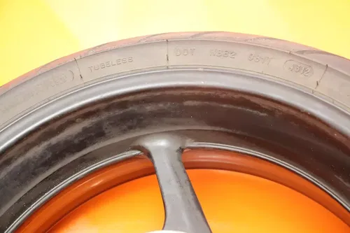 06-15 YAMAHA FZ1 OEM STRAIGHT REAR WHEEL BACK RIM W TIRE
