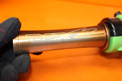 04-15 KAWASAKI NINJA ZX10R OEM RIGHT CLIP ON HANDLEBAR W SWITCHES