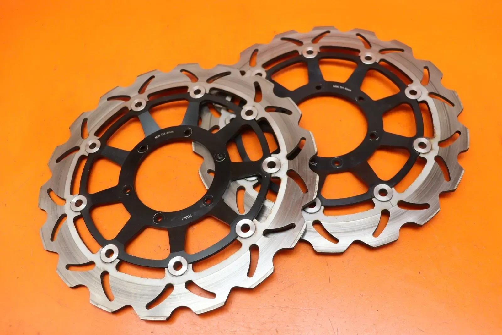 2006-2007 HONDA CBR1000RR STRAIGHT FRONT LEFT RIGHT BRAKE ROTORS DISCS