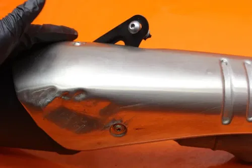 12-15 APRILIA TUONO V4R RSV4 OEM EXHAUST PIPE MUFFLER SLIP ON CAN SILENCER