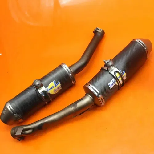 2007 2008 SUZUKI GSXR 1000 LEO VINCE EXHAUST PIPE MUFFLER SLIP ON CAN SILENCERS
