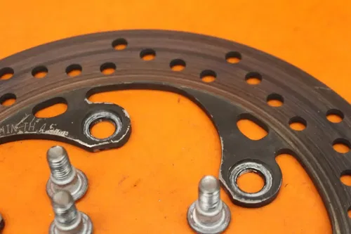 03-15 2008 SUZUKI GSXR 1000 OEM REAR ROTOR BACK BRAKE DISC WITH BOLTS