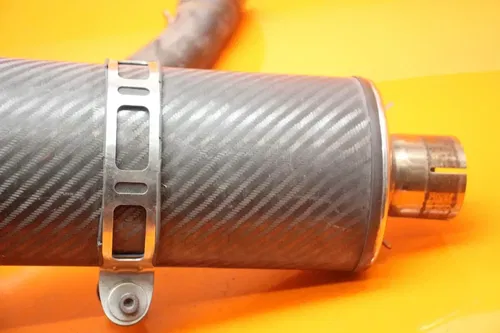 2002 2003 YAMAHA YZF R1 CARBON FIBER MICRON EXHAUST PIPE MUFFLER SLIP ON CAN