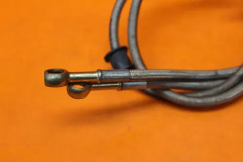 2001 2002 SUZUKI GSXR 1000 AFTERMARKET BRAIDED FRONT BRAKE CALIPER HOSES LINES