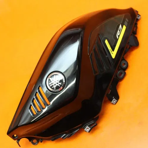 22-23 YAMAHA YZF R7 BLACK OEM LEFT GAS TANK FUEL CELL COVER FAIRING COWL PLASTIC