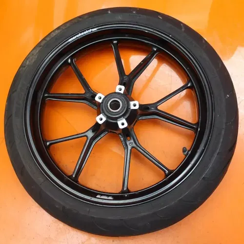 03-06 DUCATI 749 OEM STRAIGHT MARCHESINI FRONT WHEEL RIM W TIRE