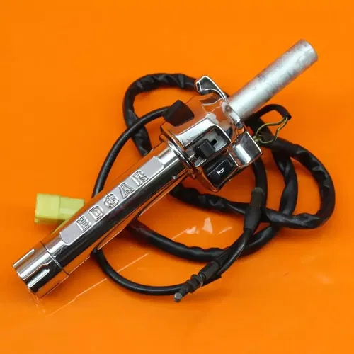 99-07 SUZUKI GSXR1300R BUSA CHROME LEFT CLIP ON HANDLEBAR W SWITCHES 37400-24F30
