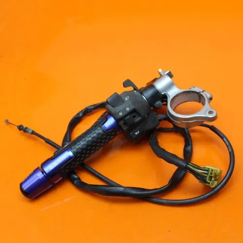 2001 2002 SUZUKI GSXR 1000 OEM LEFT CLIP ON HANDLEBAR W SWITCHES 37400-33E31