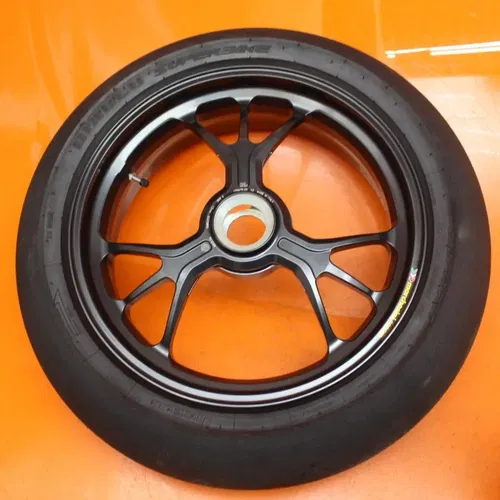 16-18 DUCATI MONSTER 1200 BREMBO FORGED STRAIGHT REAR WHEEL BACK RIM W TIRE