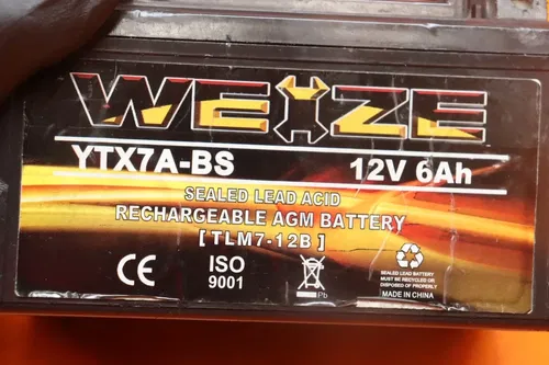 01-05 YAMAHA YZF R6 WEIZE BATTERY YTX7A-BS