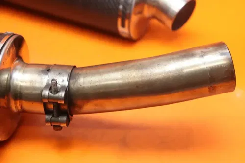 2011 KAWASAKI NINJA 1000 DELKEVIC DUAL EXHAUST PIPE MUFFLER SLIP ON CAN SILENCER