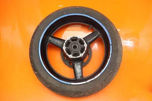 2001 YAMAHA YZF R6 OEM STRAIGHT REAR WHEEL BACK RIM W TIRE