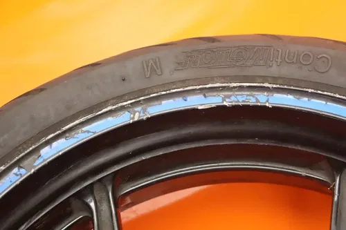 2009 KAWASAKI ER-6N OEM REAR WHEEL BACK RIM W TIRE