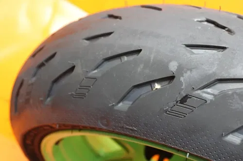 2013-2017 KAWASAKI NINJA ZX6R STRAIGHT REAR WHEEL BACK RIM W NEW MICHELIN TIRE