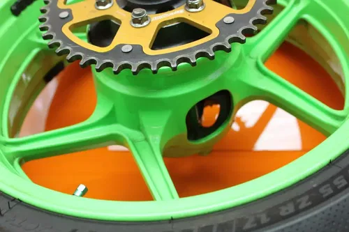 2013-2017 KAWASAKI NINJA ZX6R STRAIGHT REAR WHEEL BACK RIM W NEW MICHELIN TIRE