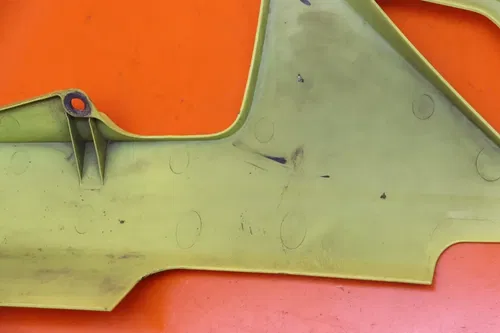 2007-2008 KAWASAKI NINJA ZX6R OEM LEFT LOWER BOTTOM BELLY SIDE FAIRING COWL