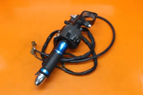 01-02 YAMAHA YZF R6 OEM LEFT CLIP ON HANDLEBAR W SWITCHES