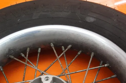 2007 HARLEY-DAVIDSON SOFTAIL DELUXE FLSTN OEM STRAIGHT REAR WHEEL BACK RIM W