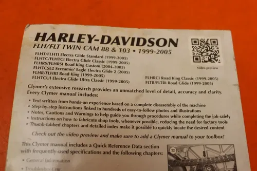 1999-2005 CLYMER MANUALS HARLEY DAVIDSON FLH/FLT TWIN CAM 88 & 103