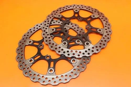 06-07 KAWASAKI NINJA ZX10R OEM STRAIGHT FRONT LEFT RIGHT BRAKE ROTORS DISCS