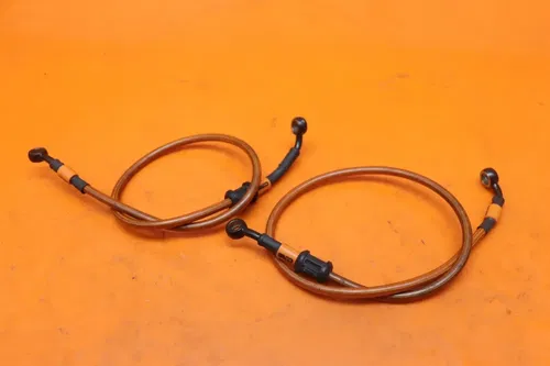 2004 SUZUKI GSXR 1000 AFTERMARKET CORE BRAIDED  FRONT BRAKE CALIPER HOSES LINES