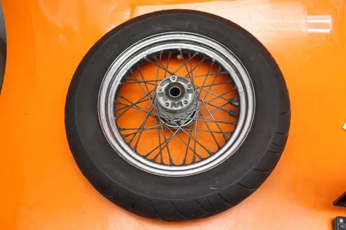 2002 Harley-Davidson Road King FLHR OEM STRAIGHT REAR WHEEL RIM W TIRE