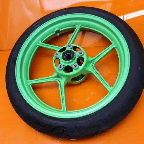 2013-2017 KAWASAKI NINJA ZX6R OEM STRAIGHT FRONT WHEEL RIM W SHINKO TIRE