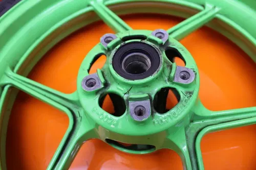 2013-2017 KAWASAKI NINJA ZX6R OEM STRAIGHT FRONT WHEEL RIM W SHINKO TIRE