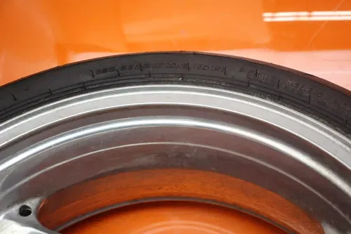00-01 KAWASAKI NINJA ZX12R OEM STRAIGHT REAR WHEEL BACK RIM W TIRE