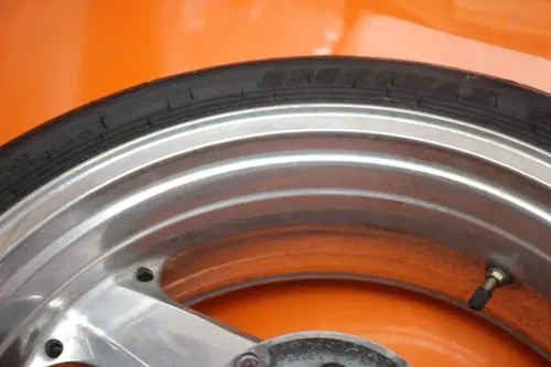 00-01 KAWASAKI NINJA ZX12R OEM STRAIGHT REAR WHEEL BACK RIM W TIRE