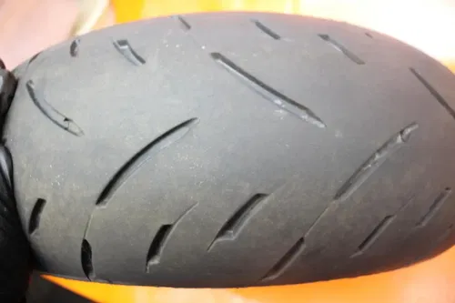 00-01 KAWASAKI NINJA ZX12R OEM STRAIGHT REAR WHEEL BACK RIM W TIRE