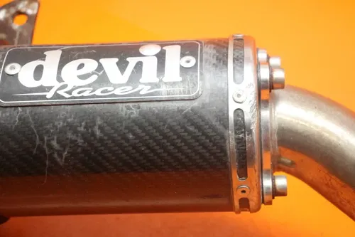 06-07 SUZUKI GSXR 600 DEVIL RACING CARBON FIBER EXHAUST PIPE MUFFLER SLIP ON CAN