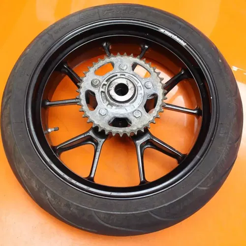 03-06 DUCATI 749 OEM STRAIGHT REAR WHEEL BACK RIM W TIRE