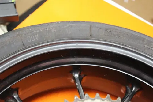 03-06 DUCATI 749 OEM STRAIGHT REAR WHEEL BACK RIM W TIRE