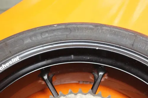 03-06 DUCATI 749 OEM STRAIGHT REAR WHEEL BACK RIM W TIRE
