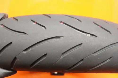 09-12 2011 KAWASAKI NINJA ZX6R STRSAIGHT OEM FRONT WHEEL RIM W TIRE NO DENTS