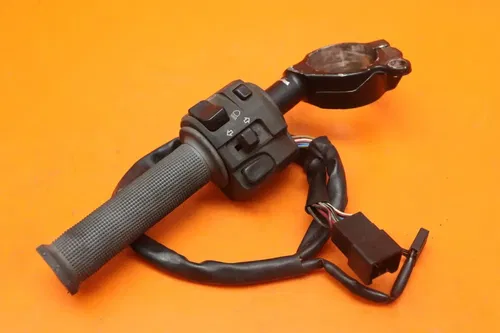 2007-2008 KAWASAKI NINJA ZX6R OEM LEFT CLIP ON HANDLEBAR with SWITCHES