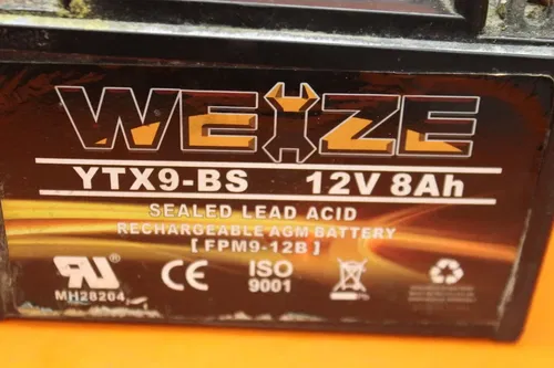 08-09 AFTERMARKET SUZUKI HAYABUSA  AGM BATTERY WEIZE YTX9-BS 12V 8AH