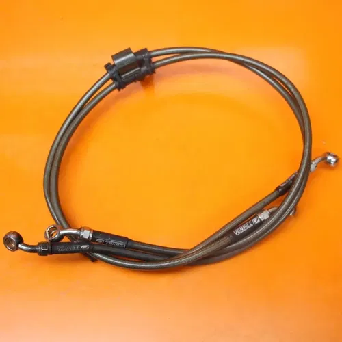 02-03 KAWASAKI NINJA ZX9R AFTERMARKET VENHILL BRAIDED FRONT BRAKE CALIPER HOSES