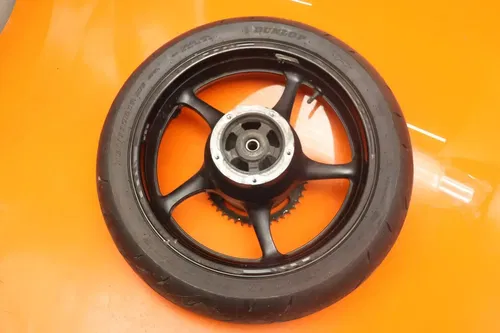 2009-2016 YAMAHA FZ6R OEM STRAIGHT REAR WHEEL BACK RIM W TIRE