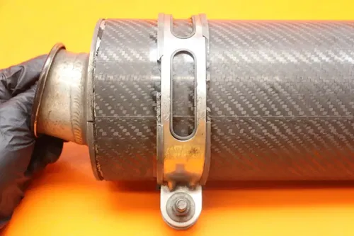 04-05 SUZUKI GSXR 600 YOSHIMURA CARBON EXHAUST PIPE MUFFLER SLIP ON CAN SILENCER